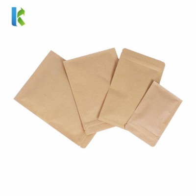 Kolysen Custom Printed Liner Foil Ziplock Kraft Paper Bag For Food Packing